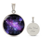 Capricorn Constellation - To My Love - Graphic Circle Necklace