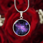 Capricorn Constellation - To My Love - Graphic Circle Necklace
