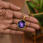 Capricorn Constellation - To My Love - Graphic Circle Necklace