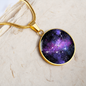 Capricorn Constellation - To My Love - Graphic Circle Necklace