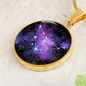 Capricorn Constellation - To My Love - Graphic Circle Necklace