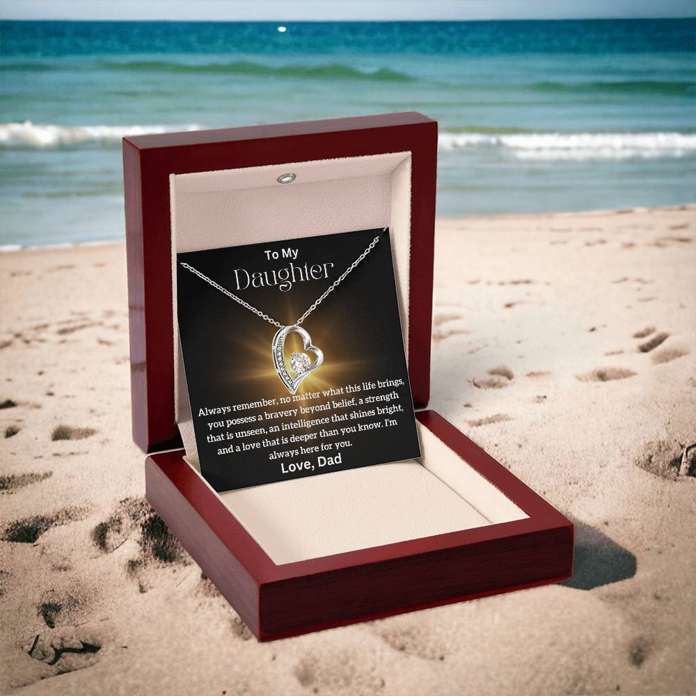 To My Daughter - Beyond Belief - Forever Love Necklace
