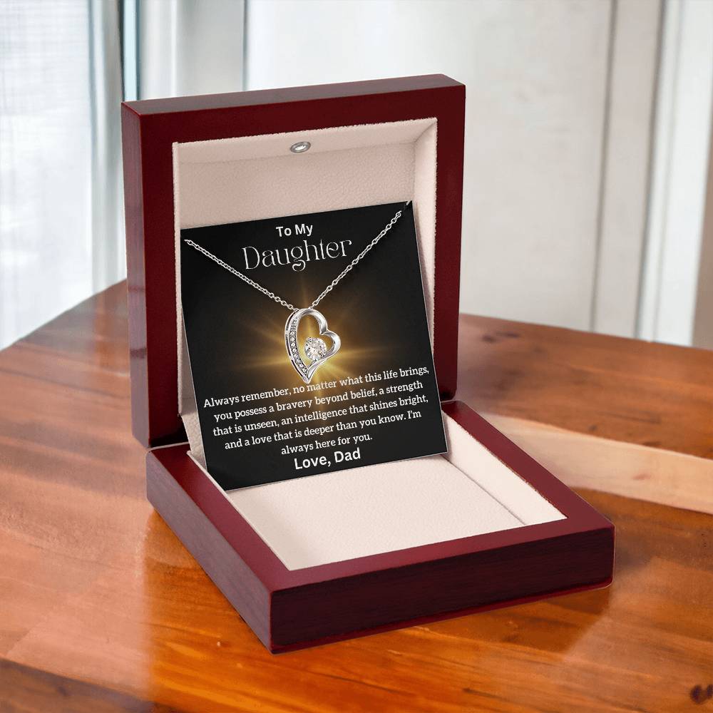 To My Daughter - Beyond Belief - Forever Love Necklace