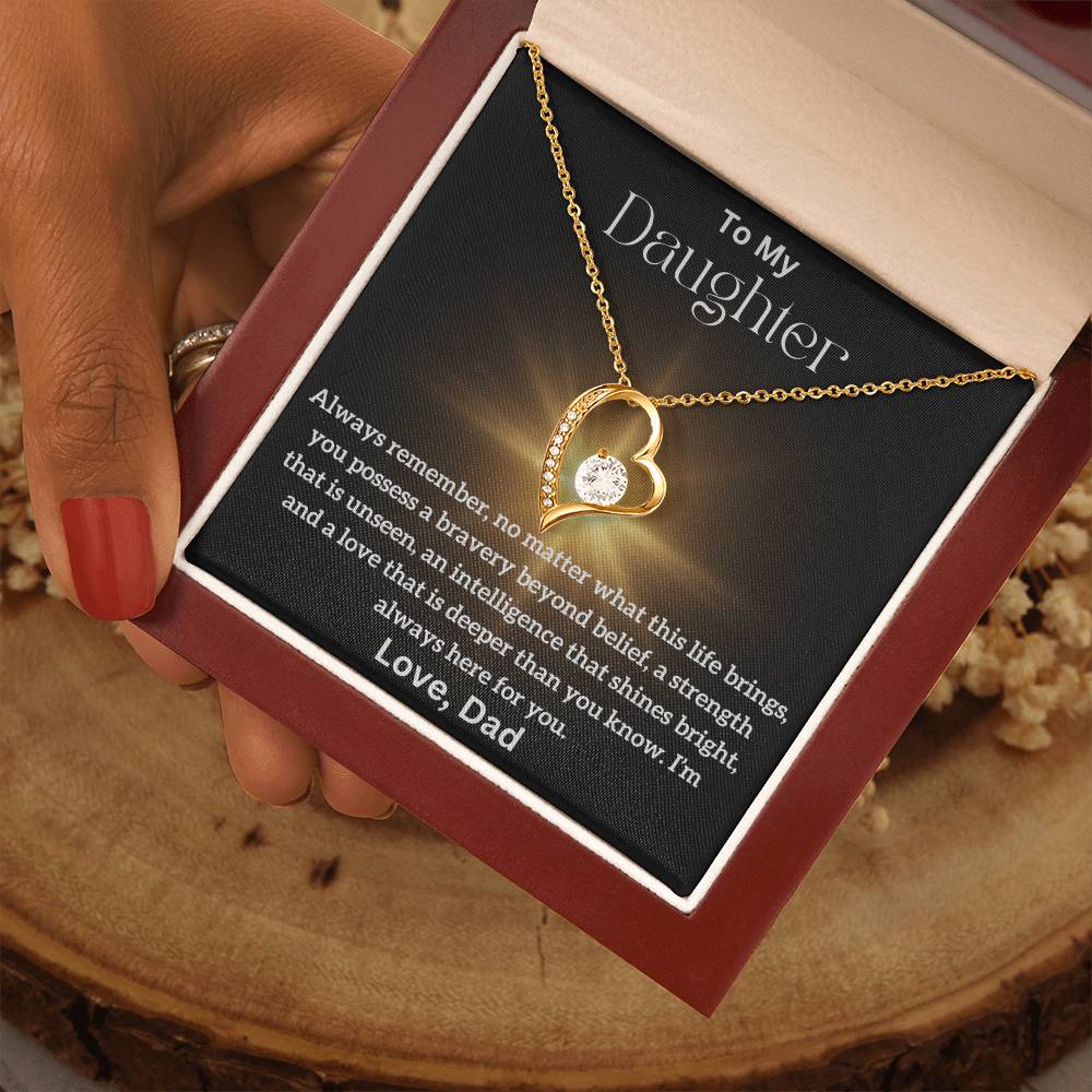 To My Daughter - Beyond Belief - Forever Love Necklace