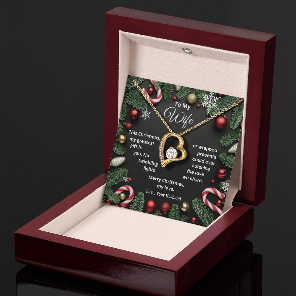 CHRISTMAS SPECIAL - To My Wife - Forever Love Necklace