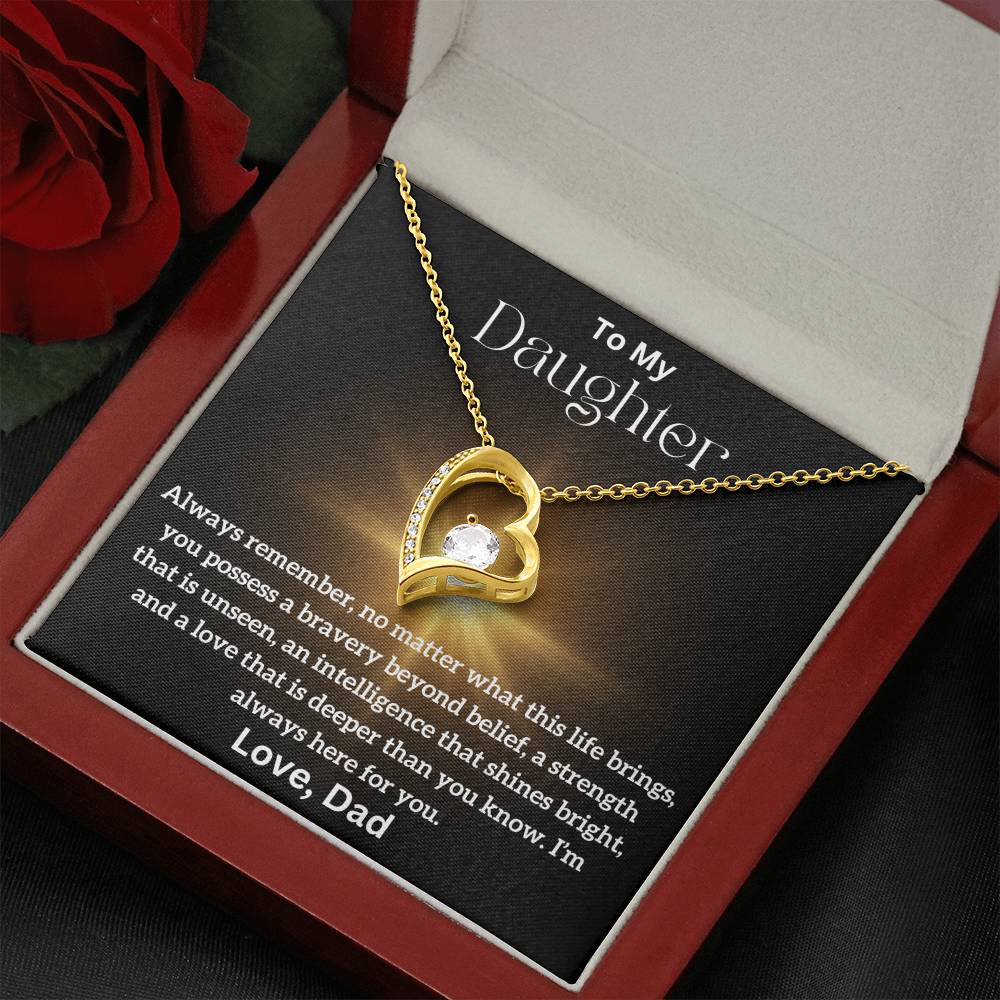 To My Daughter - Beyond Belief - Forever Love Necklace