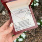 To My Daughter - You're Loved - Everlasting Love Necklace