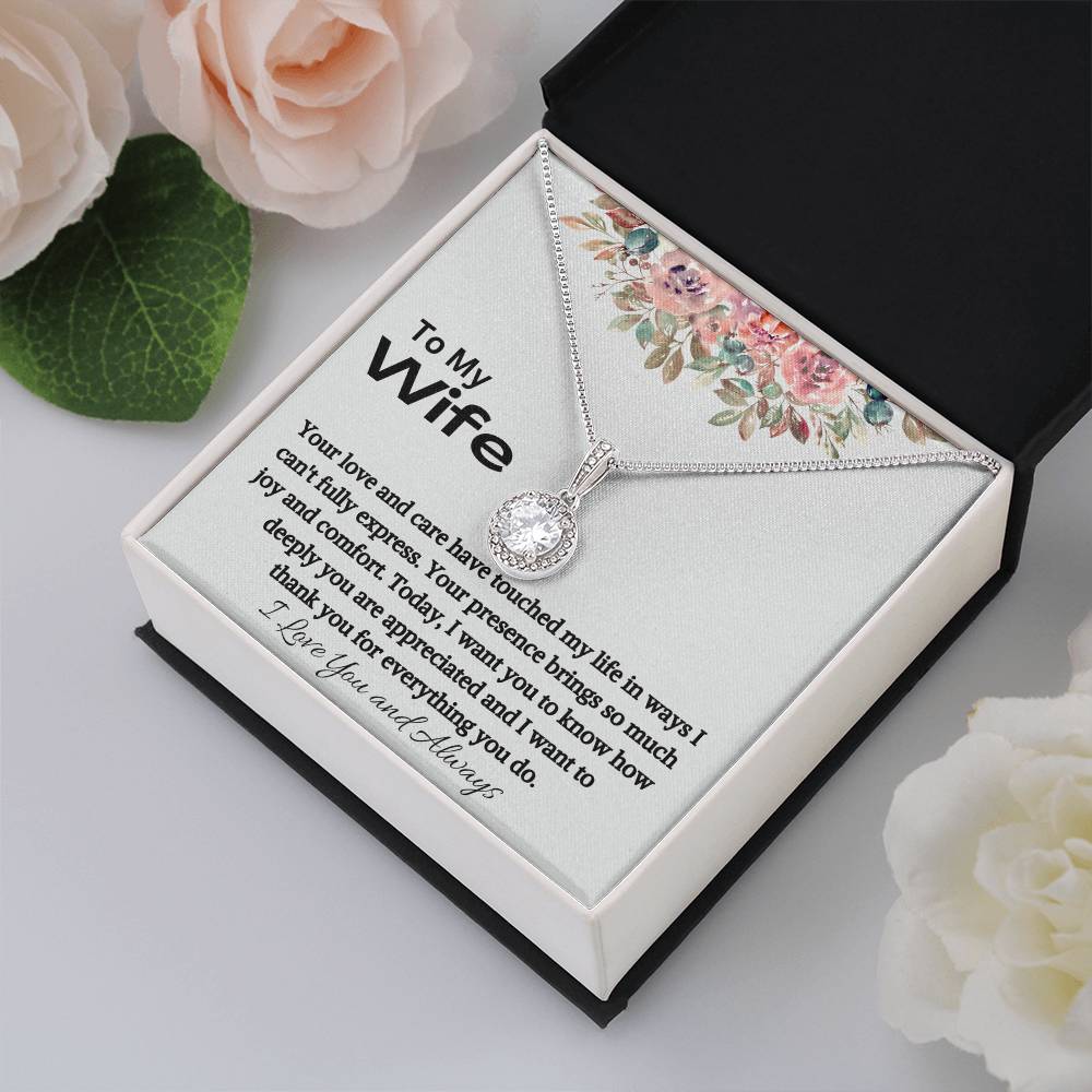 To My Wife - Everything You Do - Eternal Love Knot Necklace