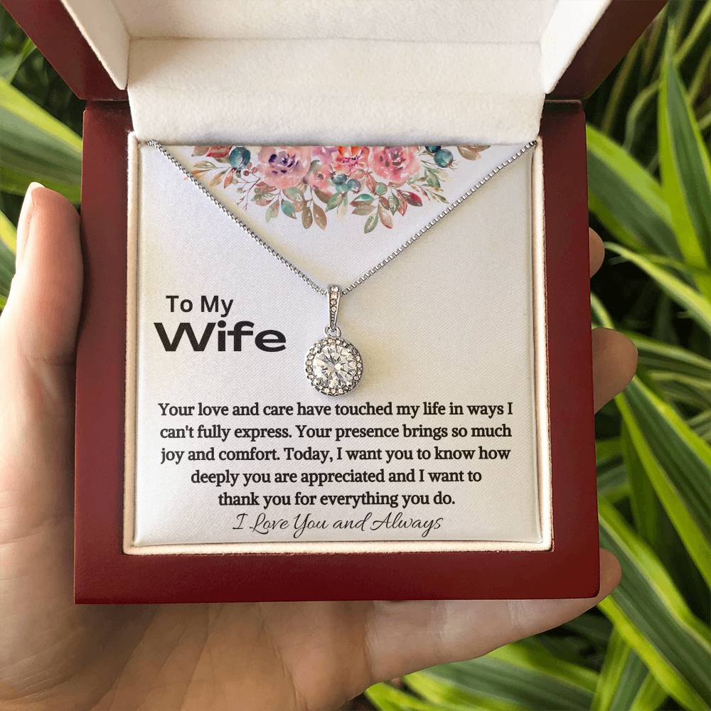 To My Wife - Everything You Do - Eternal Love Knot Necklace