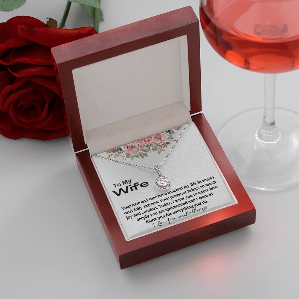 To My Wife - Everything You Do - Eternal Love Knot Necklace
