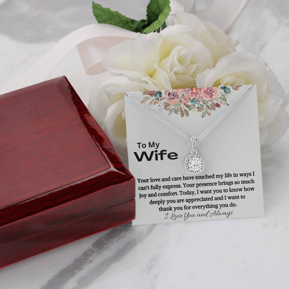 To My Wife - Everything You Do - Eternal Love Knot Necklace