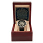 To My Husband - Memories And Love - Men's Openwork Watch