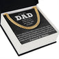 To My Dad - Bravest Person - Cuban Link Chain