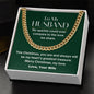 CHRISTMAS SPECIAL - To My Husband - Cuban Link Chain