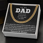 To My Dad - Bravest Person - Cuban Link Chain