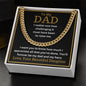 To My Dad - To Raise Me - Cuban Link Chain