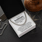 To My Soulmate - Love Story - Cuban Link Chain