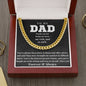 To My Dad - Bravest Person - Cuban Link Chain