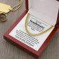 To My Soulmate - Love Story - Cuban Link Chain