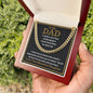 To My Dad - To Raise Me - Cuban Link Chain