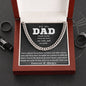 To My Dad - Bravest Person - Cuban Link Chain