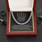 To My Dad - To Raise Me - Cuban Link Chain