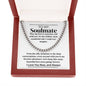 To My Soulmate - Love Story - Cuban Link Chain