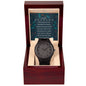 CHRISTMAS SPECIAL - To My Husband - Wooden Watch