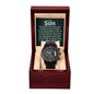 To My Son - Unstoppable - Black Chronograph Watch
