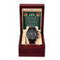 CHRISTMAS SPECIAL - To Our Son - Black Chronograph Watch