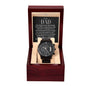 To My Dad - Thick And Thin - Black Chronograph Watch