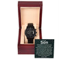 To My Son - Unstoppable - Black Chronograph Watch