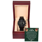 CHRISTMAS SPECIAL - To Our Son - Black Chronograph Watch