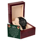 CHRISTMAS SPECIAL - To Our Son - Black Chronograph Watch
