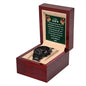 CHRISTMAS SPECIAL - To Our Son - Black Chronograph Watch