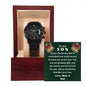 CHRISTMAS SPECIAL - To Our Son - Black Chronograph Watch