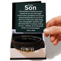 To My Son - Fearless - Love You Forever Bracelet