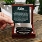 To My Son - Fearless - Love You Forever Bracelet