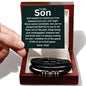 To My Son - Fearless - Love You Forever Bracelet