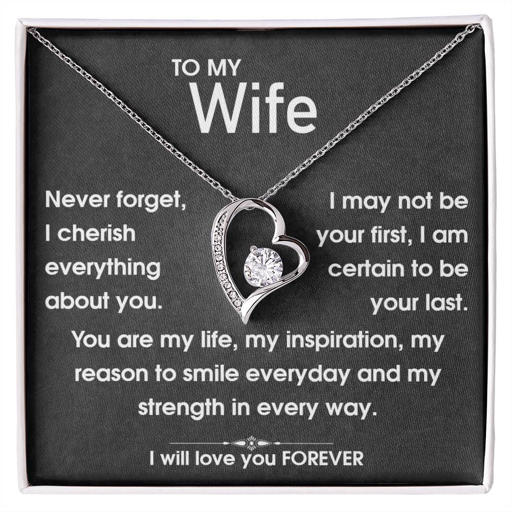 To My Wife - You Are My Life - Forever Love Necklace