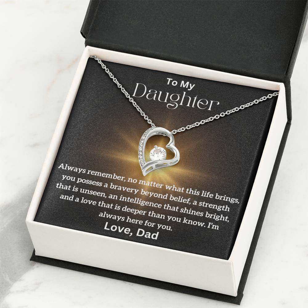 To My Daughter - Beyond Belief - Forever Love Necklace