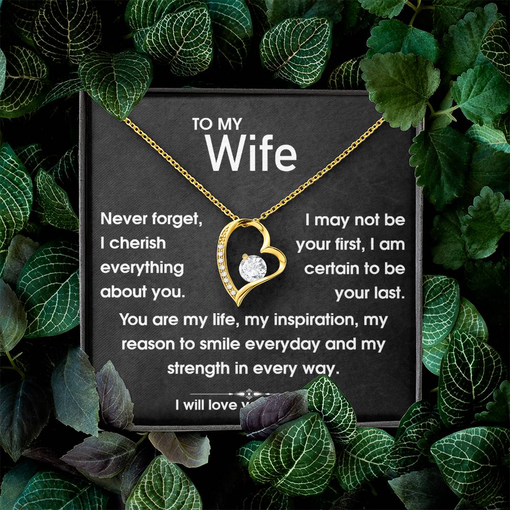 To My Wife - You Are My Life - Forever Love Necklace