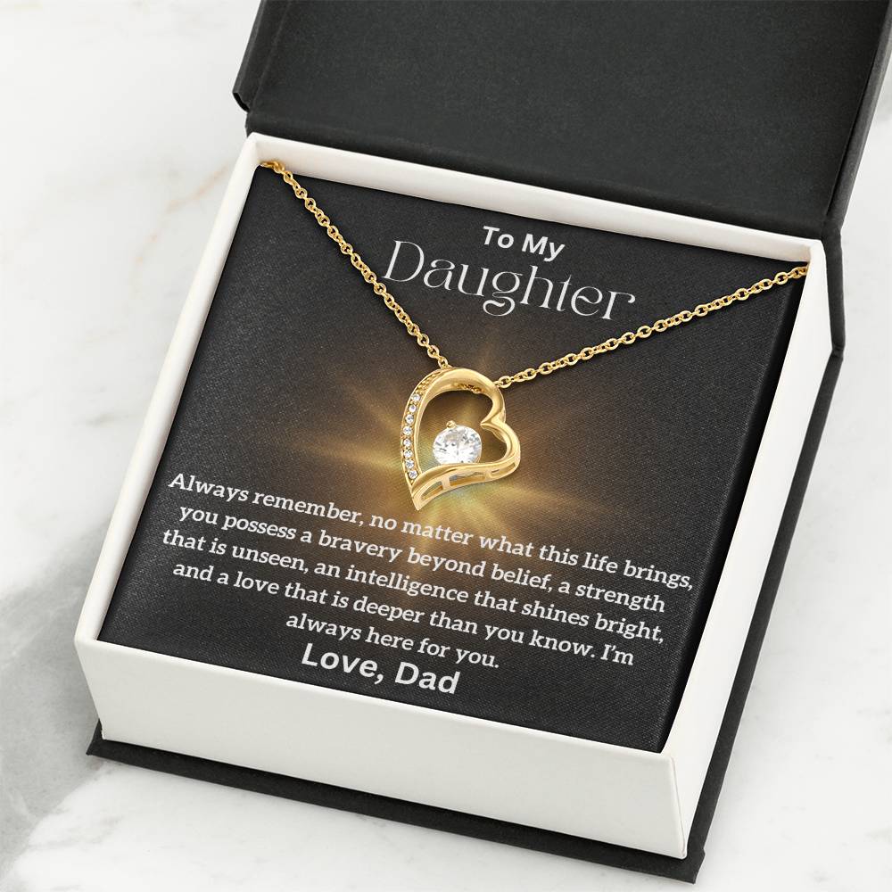 To My Daughter - Beyond Belief - Forever Love Necklace