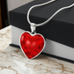 Love Heart & Roses - To My Love - Graphic Heart Necklace