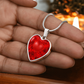 Love Heart & Roses - To My Love - Graphic Heart Necklace