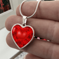 Love Heart & Roses - To My Love - Graphic Heart Necklace