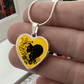 Love Heart & Butterflies - To My Love - Graphic Heart Necklace