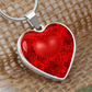 Love Heart & Roses - To My Love - Graphic Heart Necklace