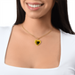 Love Heart & Butterflies - To My Love - Graphic Heart Necklace