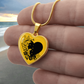 Love Heart & Butterflies - To My Love - Graphic Heart Necklace
